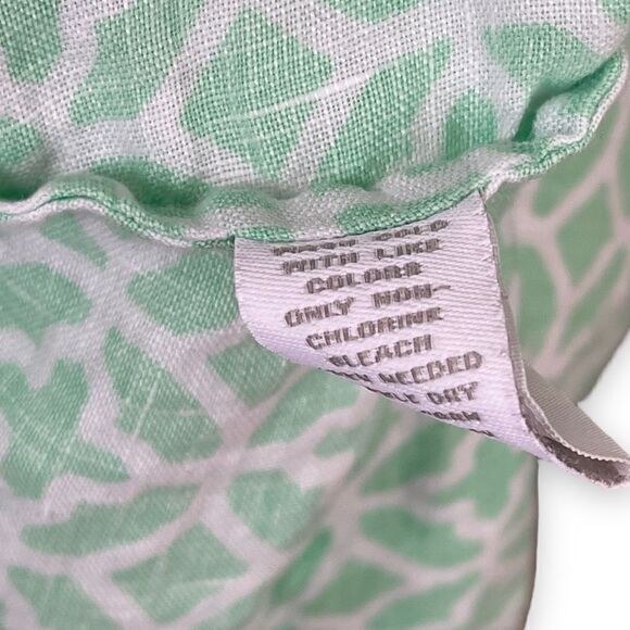 Charter Club Woman Linen Pattern Long Sleeve Button Tab Semi Sheer Blouse - Picture 15 of 15